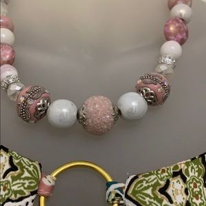 Beautiful Handcrafted Embellished Glass Necklace